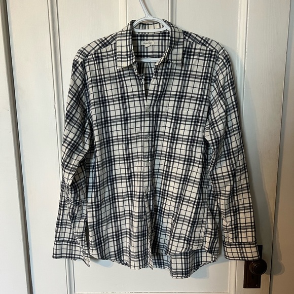 Mens Plaid Dress Shirt - size M - organic cotton - Picture 2 of 8